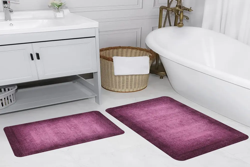 Rovigo Home Dijital Baskılı İkili Banyo Paspas Takımı Rvg5199
