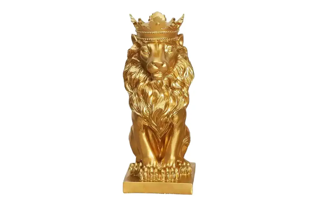 Aslan Kral Obje Gold