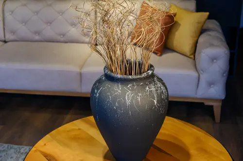 Numa Mermer Desen Terracotta Vazo