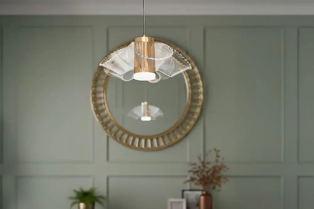 Doğa 4 Led Avize, Gold