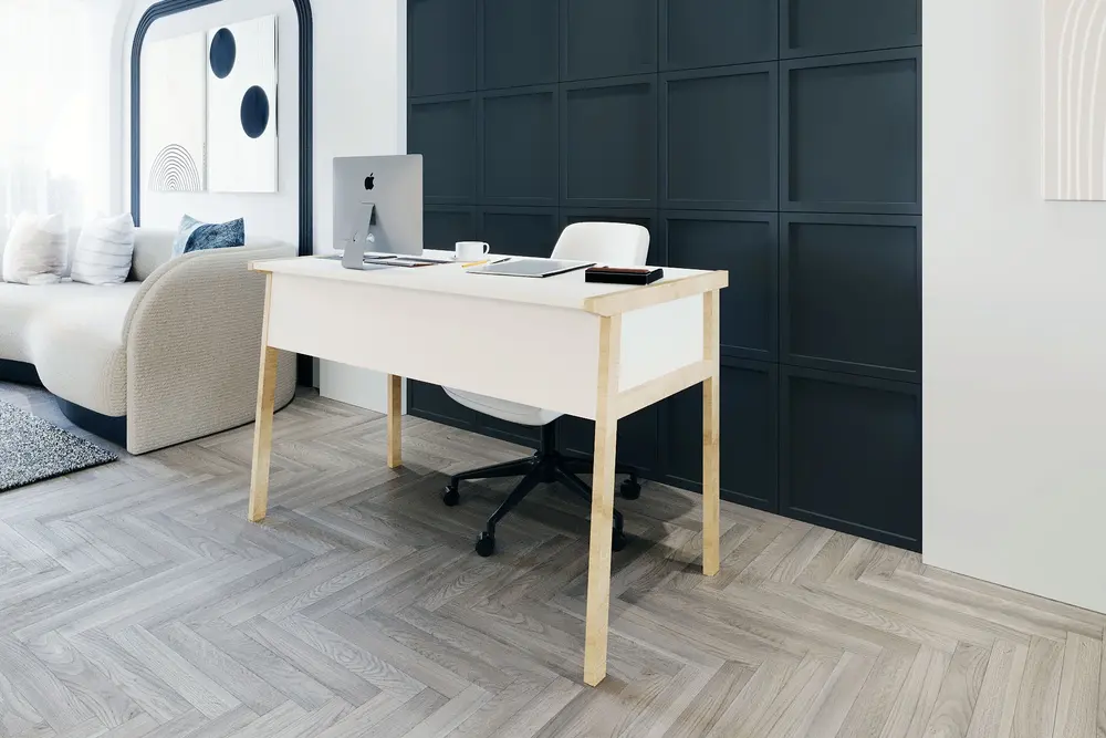 Lagomood Zenith Çalışma Masası, Beyaz Meşe, 120Cm
