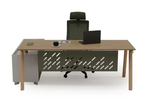 Piwork Yönetici Etajerli Ofis Masa, 180 Cm