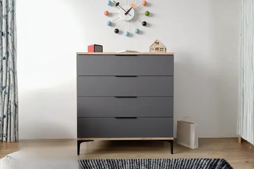 Aden Şifonyer, Antrasit, 4 Çekmeceli