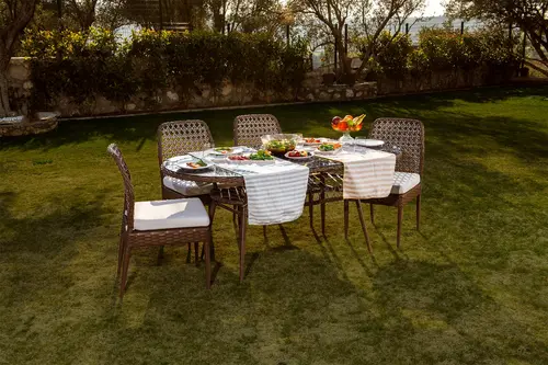 Cedro Bahçe Ve Balkon Oval Masa Takımı, 4-6 Kişilik