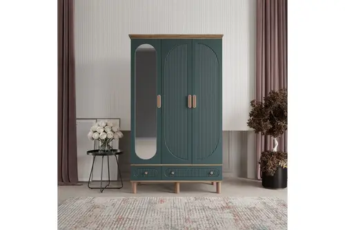 Bahar Gardırop, Yeşil, 3 Kapaklı
