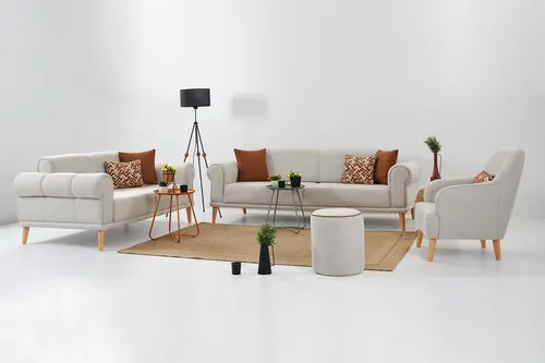 Step Koltuk Takımı, Krem