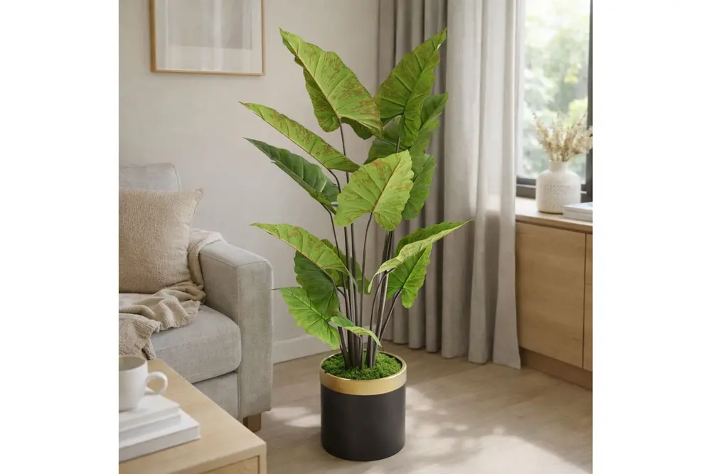 Yapay Bitki Alocasia Ağacı, 165 Cm