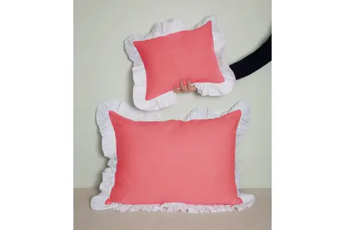 Maki İki Adet Dekoratif Modern Yastık Kılıfı, Yavru Ağzı