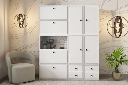 Bk Çok Amaçlı Dolap, 4 Çekmece 4 Kapaklı, Çad