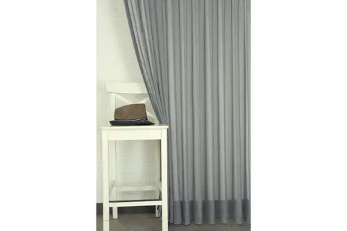 Massarelli Keten Tül İndigo Pilesiz 100X260