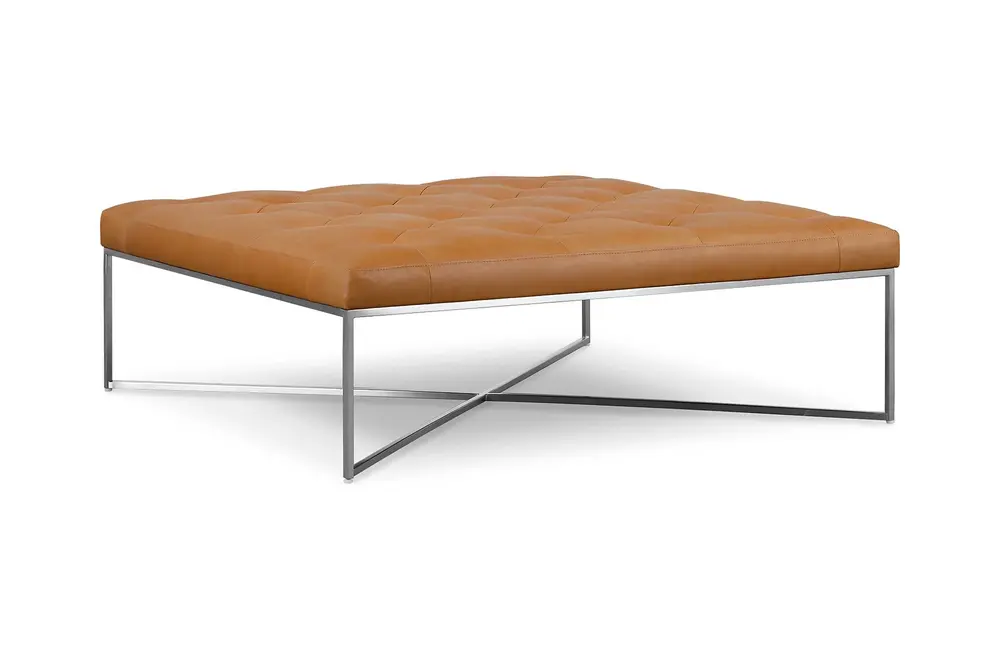 Loys Paslanmaz Metal Bench, Kare