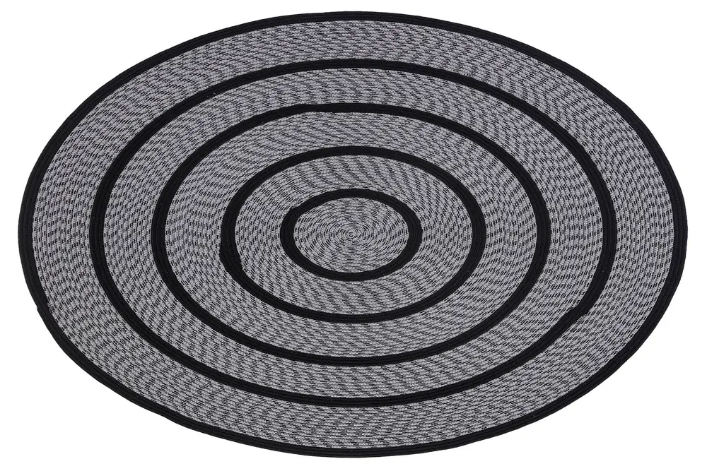 Sisal Jüt Halı 023, Gri, 120X120