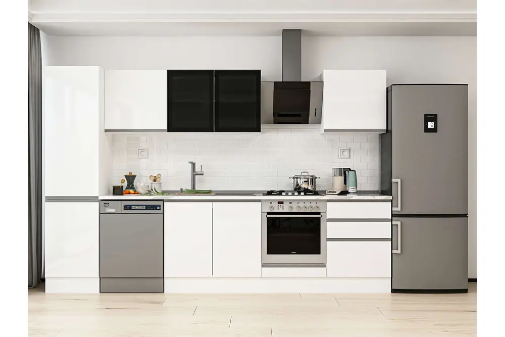 Alvinka 320X210 Cm Mutfak Dolabı, Mb E90B50S60 3 Beyaz Suntalam