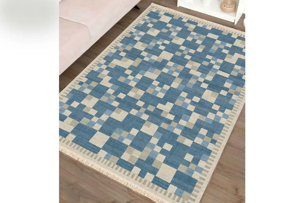 Pixel Baskılı Dokuma Taban Halı, 161 Yng, 80X150 Cm