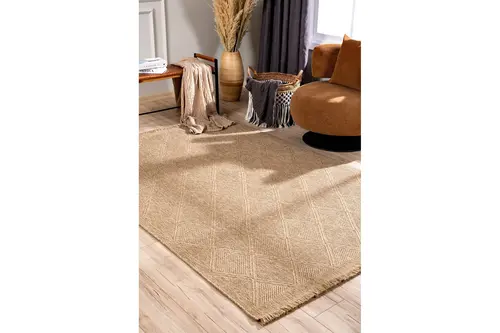 Fibra Natural Doğal Dokulu Halı B3754A, 50X80