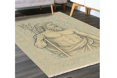 Mitolojik Dokunuş Halı, Dokuma Taban Halı, 353 Yng, 60X120 Cm
