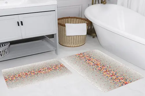 Rovigo Home Dijital Baskılı İkili Banyo Paspas Takımı, Rvg5240
