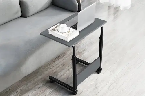 Yükseklik Ayarlı Laptop Sehpası, Antrasit, 60X40