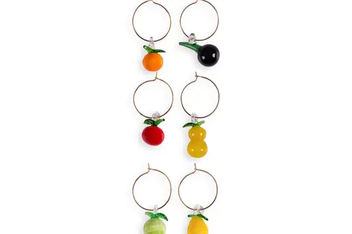 The Mia Figürlü Wine Charm Seti 6 Lı