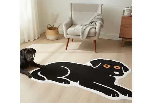 Black Dog Dokuma Taban Halı, 431 Yng, 50X80 Cm