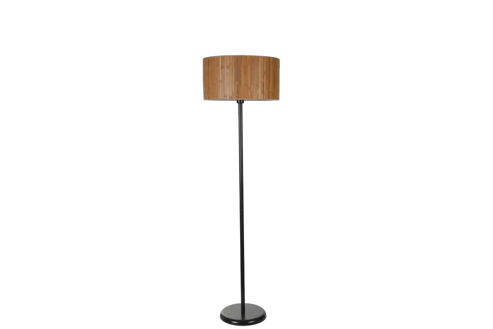 Bambu 01 Abajurlu Siyah Lambader