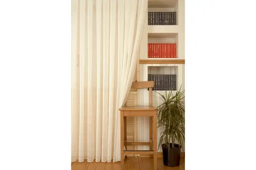 Massarelli Nopeli Keten Tül Krem Pilesiz 150X260