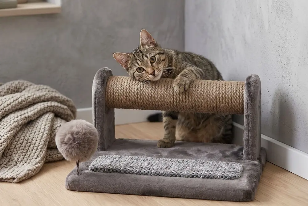 Jimmy Kedi Tırmalama Ağacı, Gri