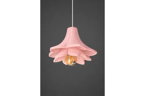 Lotus Beton Görünümlü Sarkıt Avize, Pembe, 30 Cm