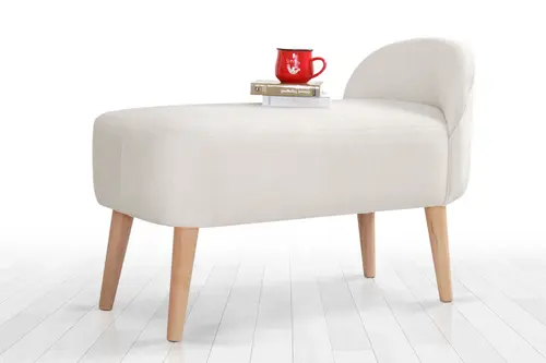 Luna Bernes Bench Puf, Krem