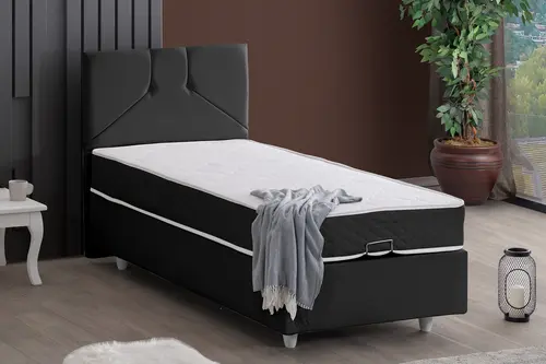 Wick Baza Başlık Ve Yatak Seti, Antrasit 150X200
