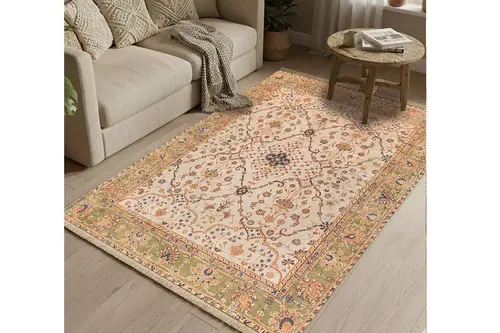 Anadolu Asması Vintage Dokuma Taban Halı, 402 Yng, 60X120 Cm