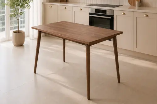 Avanos Mdf Sabit Mutfak Masası, 70X120 Cm, Ceviz Ceviz
