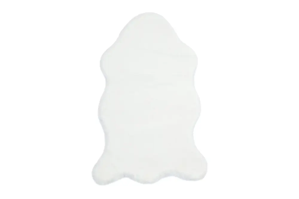 Puffy Kürk Halı, Krem, 80X100