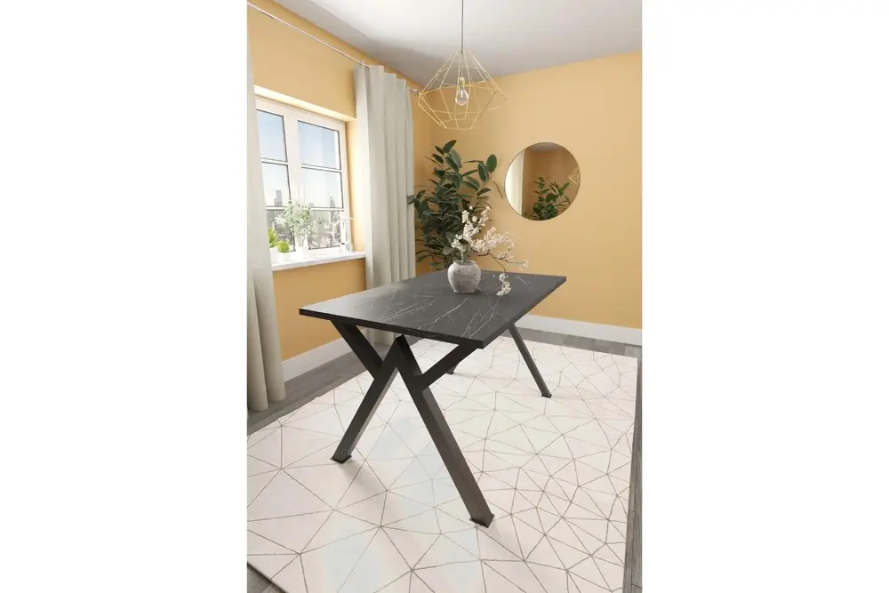 Haus Mutfak Masası Metal Ayak, 120 Cm