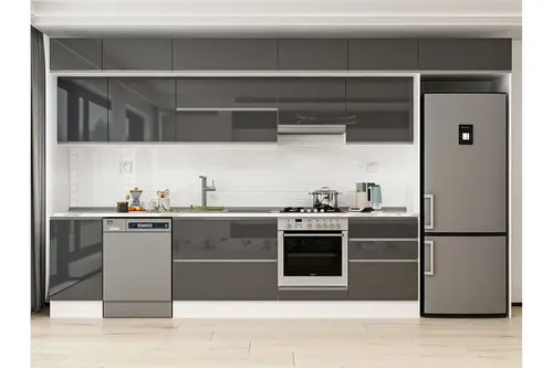 Alvinka 395X240 Cm Mutfak Dolabı, Mb E90S45S60 1 Antrasit Suntalam