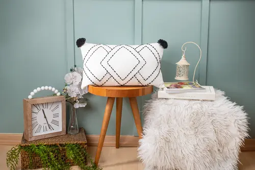Dfn Home Semla Kırlent , Beyaz, 30X50