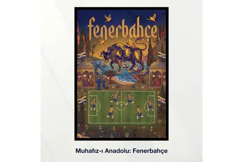 Miniaworks Muhafız-I Anadolu: Fenerbahçe Siyah Çerçeveli Poster 21X30