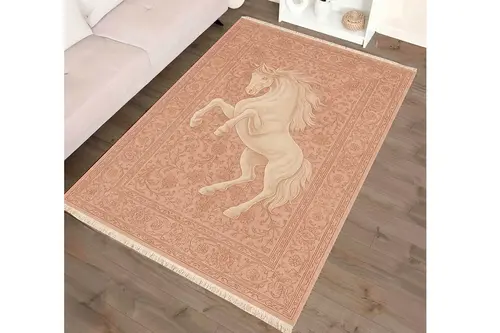At Figürlü Halı, Dokuma Taban Halı, 352 Yng, 60X120 Cm