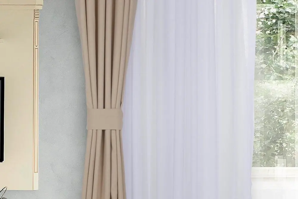 Massarelli Fon Perde Bej Rengi 1-2 Seyrek Pile 260 Cm 60