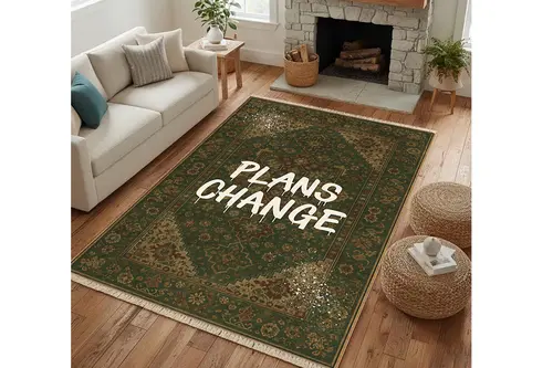 Plans Change Vintage Dokuma Taban Halı, 406 Yng, 60X120 Cm
