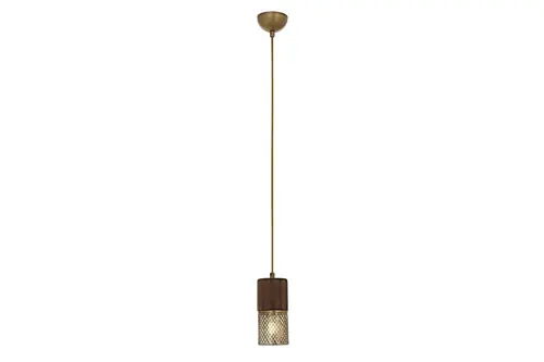 Avonnı Av 60265 1E Eskitme Kaplama Modern Avize E27 Metal Ahşap 9 Cm