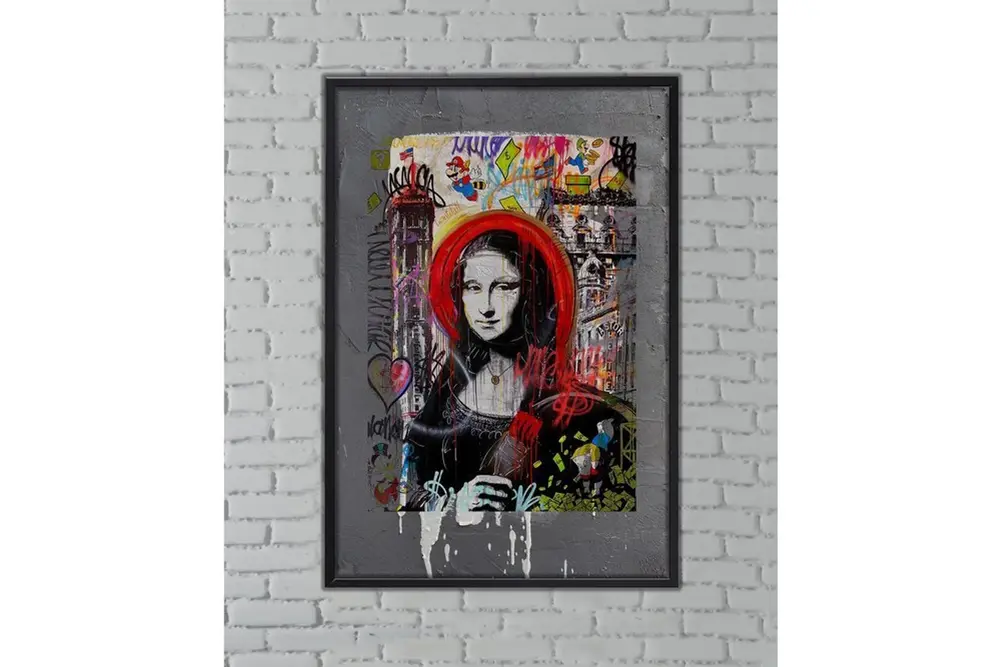 Duvar Dokulu Grafiti, Mona Lisa