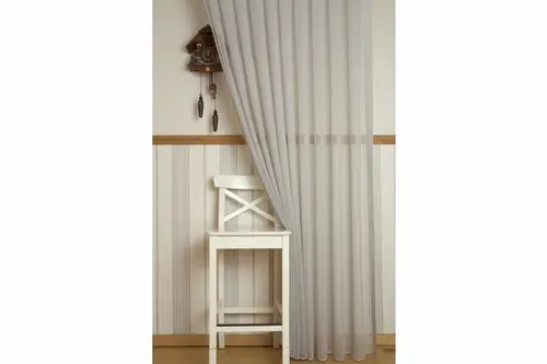 Massarelli Keten Tül Mavi 1-3 Sık Pile 100X260