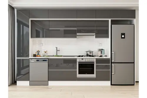 Alvinka 375X240 Cm Mutfak Dolabı, Mbb E90B40S45 1 Antrasit Suntalam