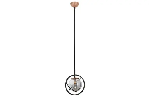 Avonnı Av 60291 1Bsy Siyah Boyalı Modern Avize E14 Metal Cam 22 Cm