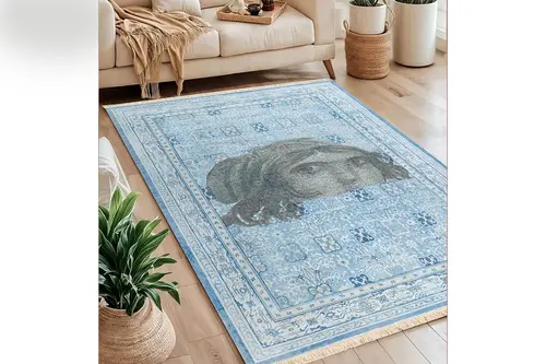 Çingene Kızı Baskılı Dokuma Taban Halı, 189 Yng, 80X150 Cm