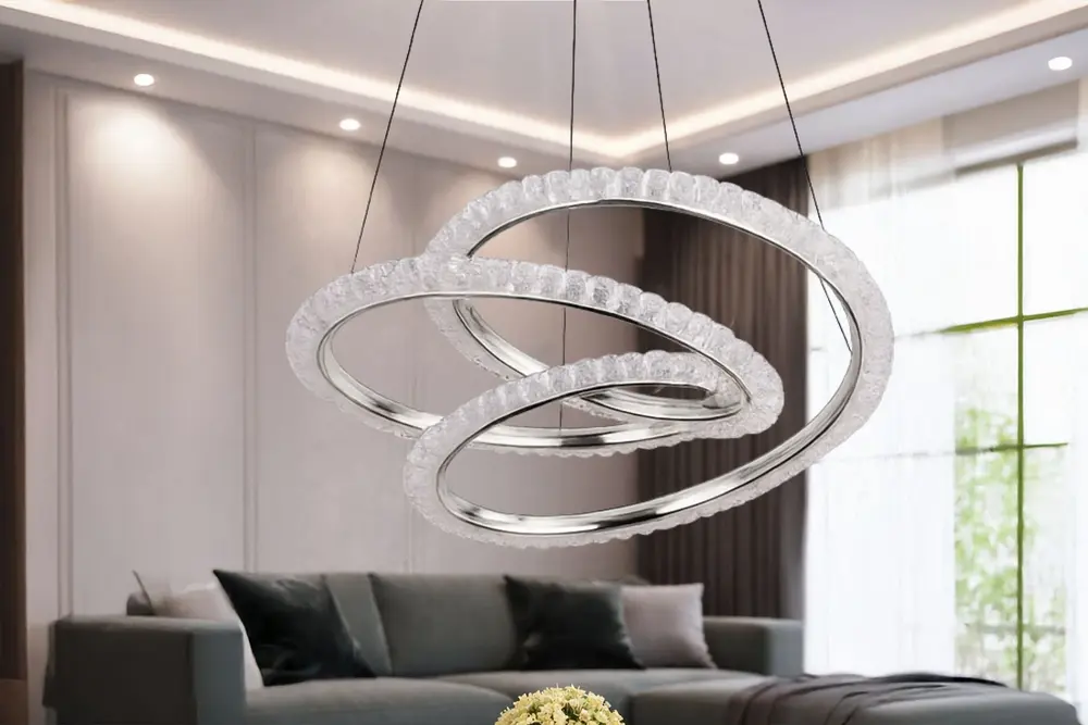 Didar Led Avize, Krom, 50 Cm