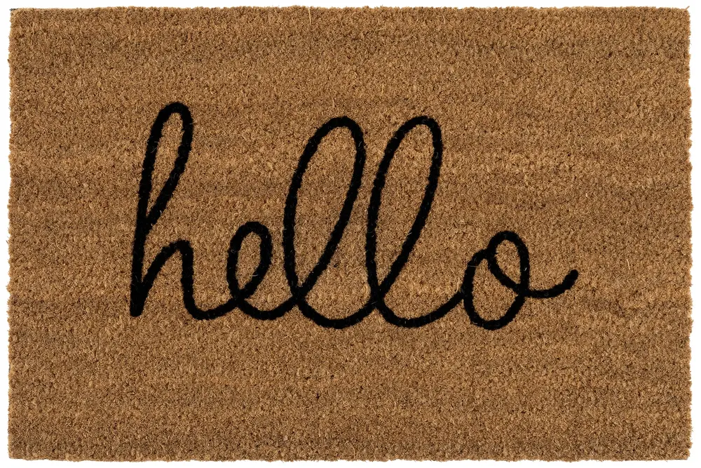 Coco Hello El Yazısı Kıl Kapı Önü Paspası, 40X60
