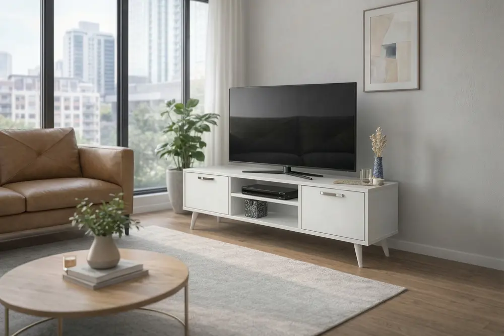 Dorpek Dale Tv Sehpası, Beyaz