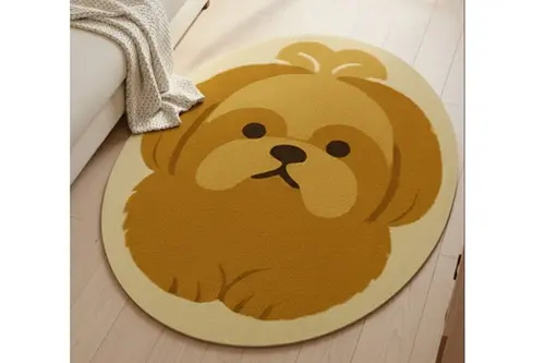 Hardal Terrier Oval Dokuma Taban Halı, 435 Yng, 50X80 Cm